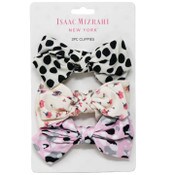 Wholesale - Isaac Mizrahi 3PK BOW CLIPPIES C/P 36, UPC: 027467473833
